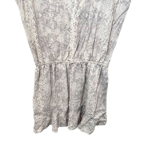 Soft Joie Silk Mini Dress Snakeskin Grey S - Picture 8 of 10